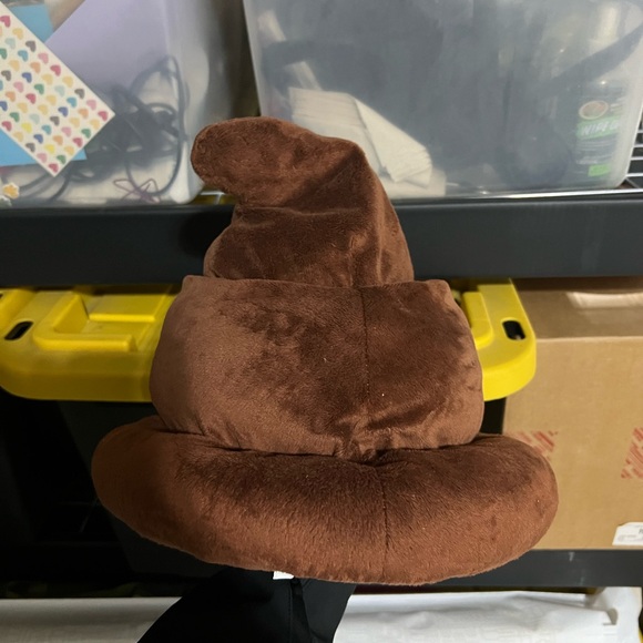 Brown Plush Poop Emoji Hat - Picture 2 of 3